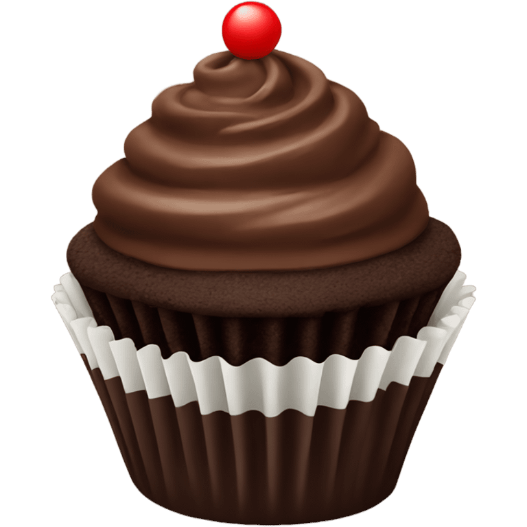 Chocolate cupcake  emoji