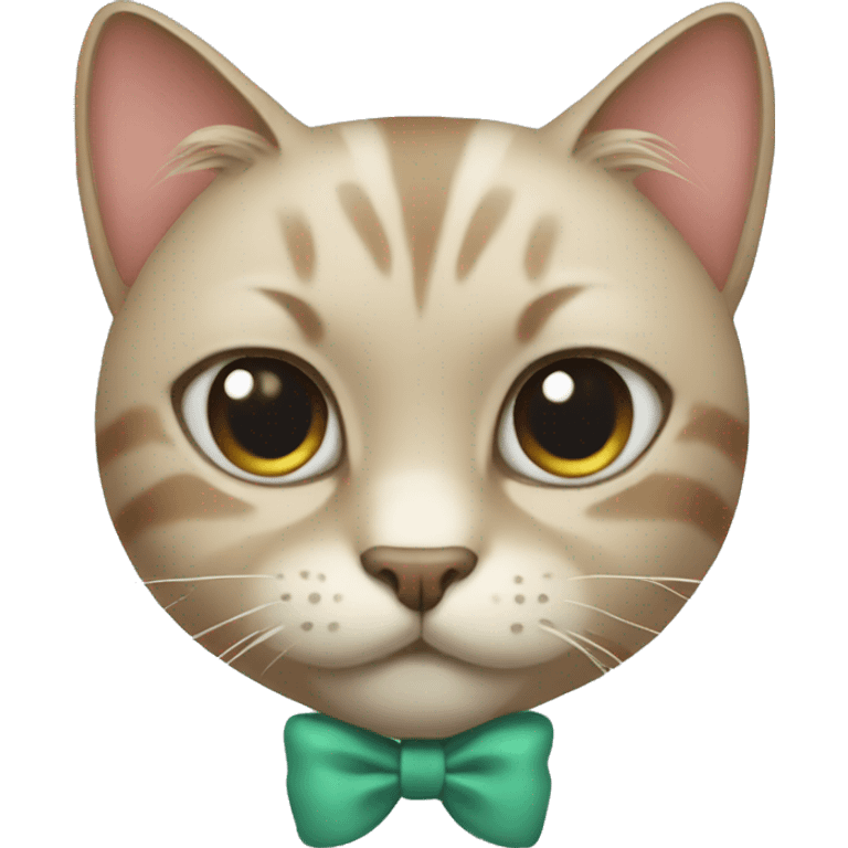 Cat with bow  emoji