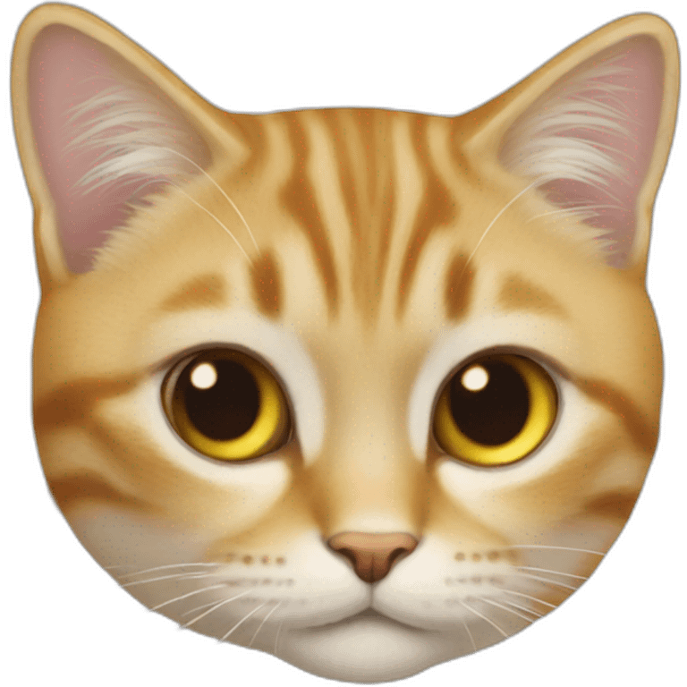 Chat sur un chat emoji