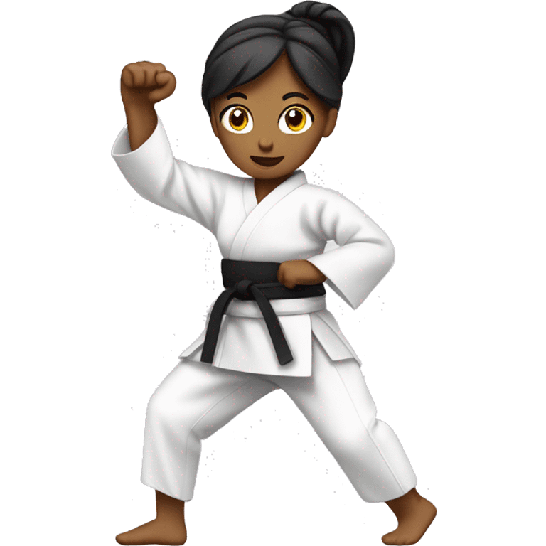 Karate woman emoji