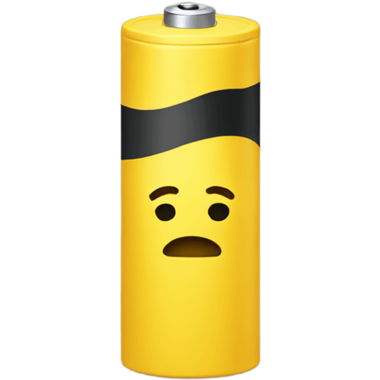 Yellow Sad battery  emoji