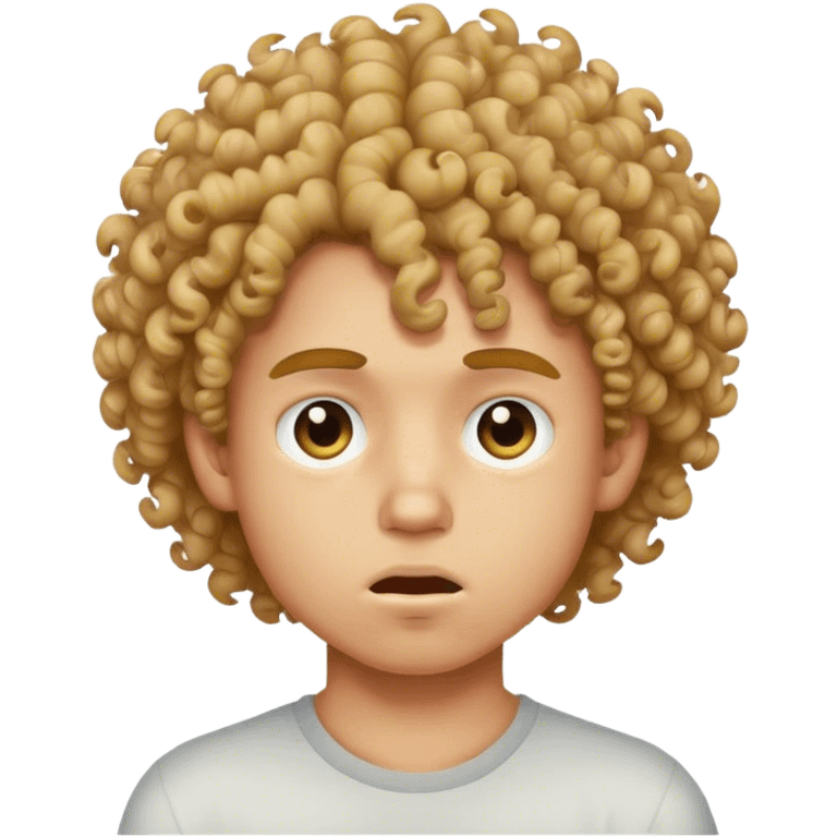 bad smelled curly boy emoji