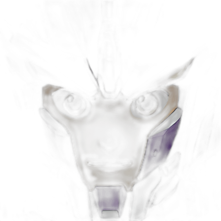 purple and green gundam barbatos face emoji