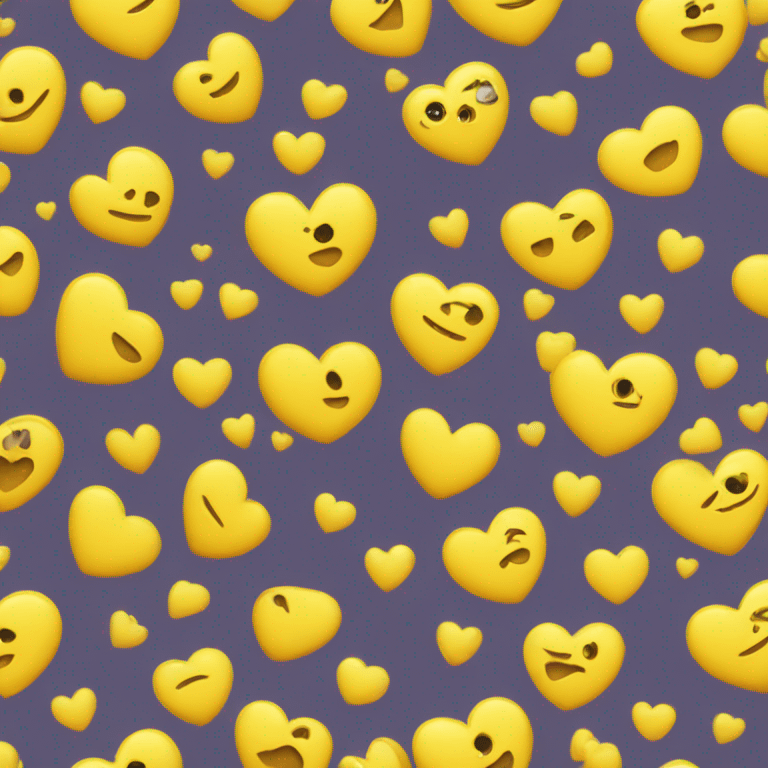 Yellow hearts emoji