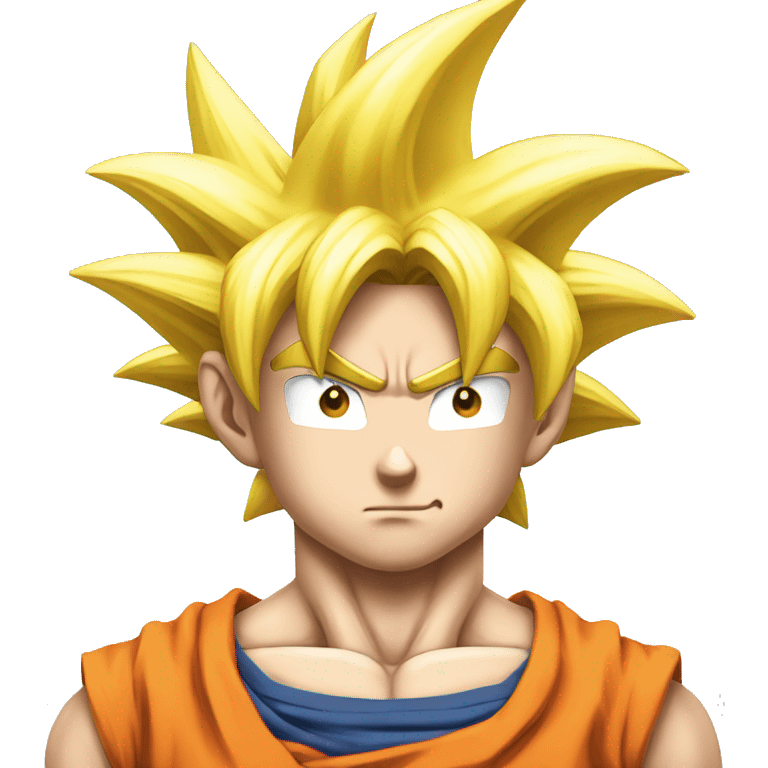 Goku avec un regard narcissique  emoji