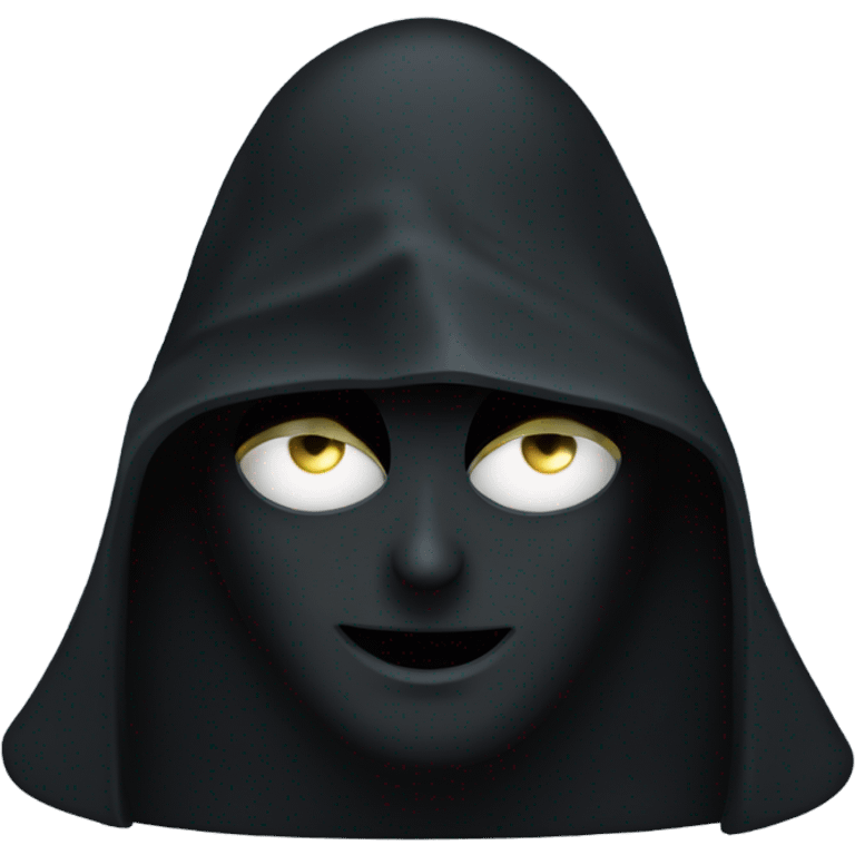 illuminati shadow figure standing in black cloak with all seeing eye symbol emoji