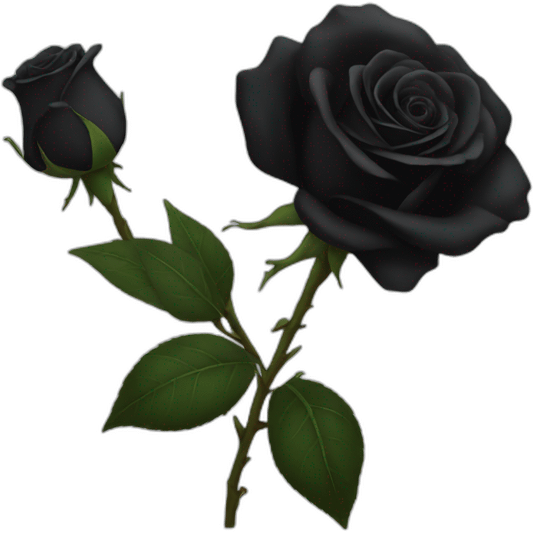 Black rose emoji