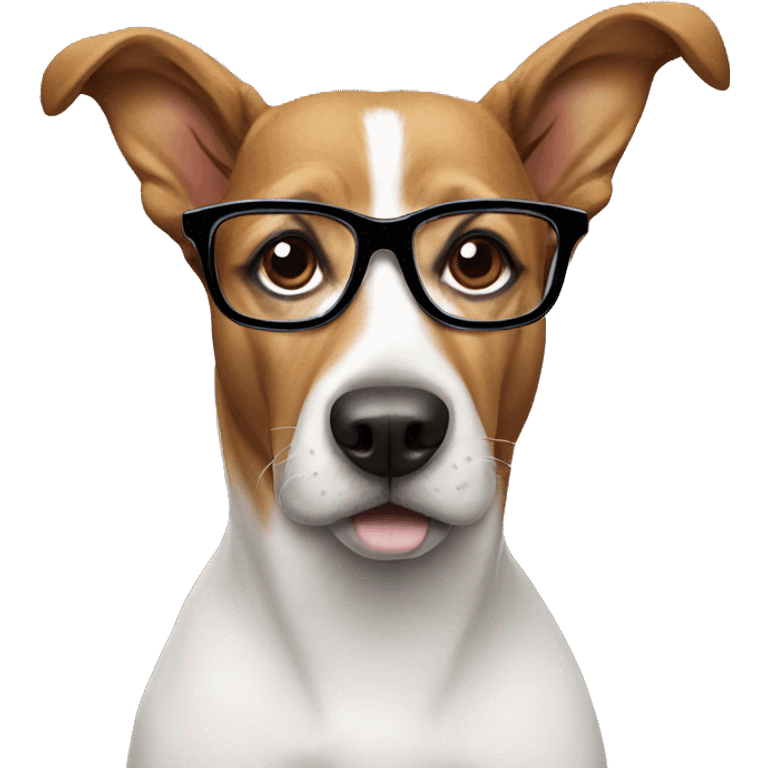 dog with glasses  emoji