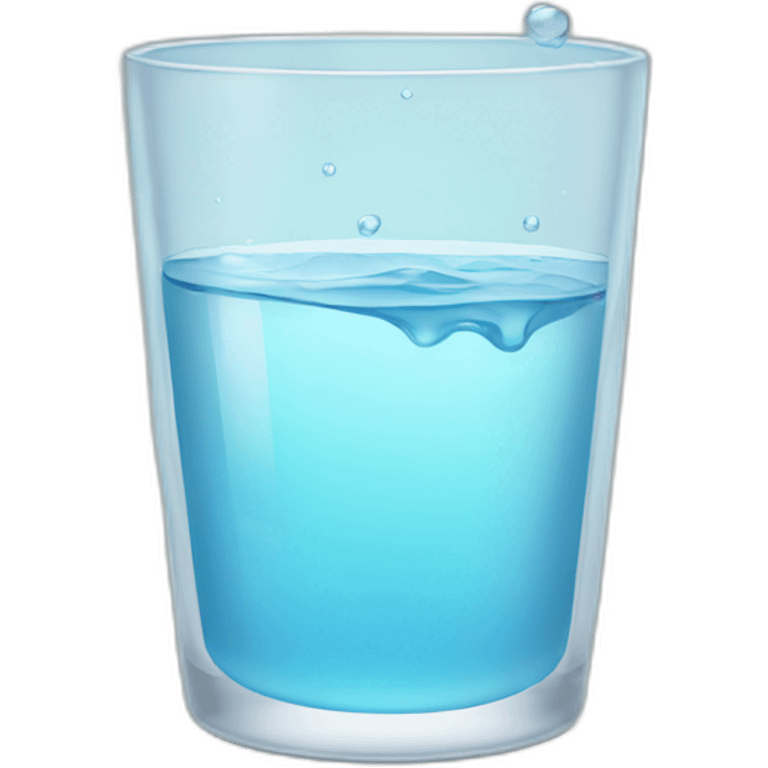 glass of water emoji