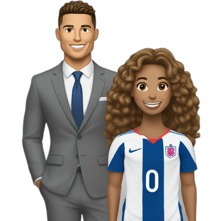 Ronaldo avec la reine d’Angleterre  emoji