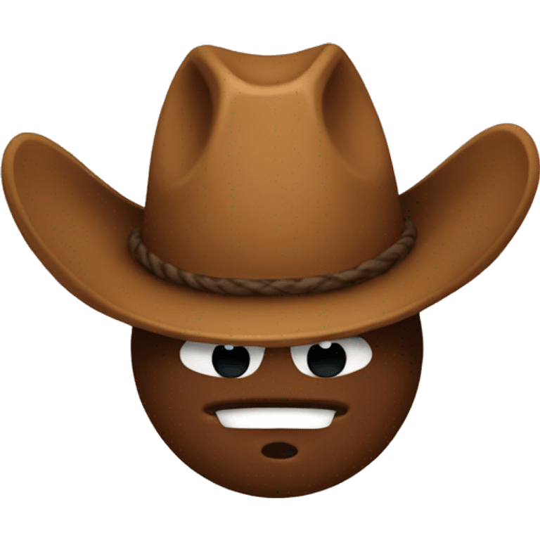 Poo emoji with a cowboy hat emoji