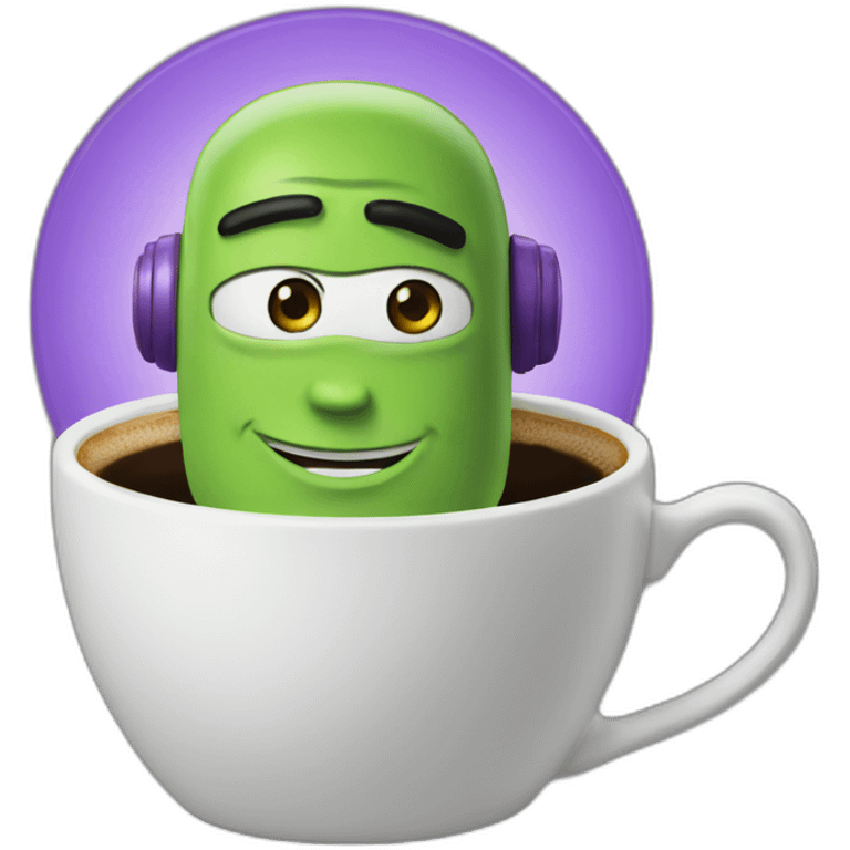 Coffee with Buzz Lightyear emoji