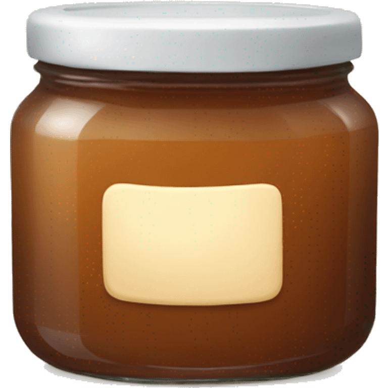 a jar of light-brown jam without a label emoji