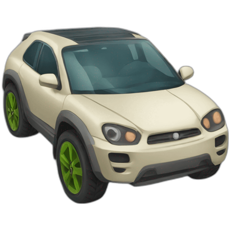 Voiture tortue emoji