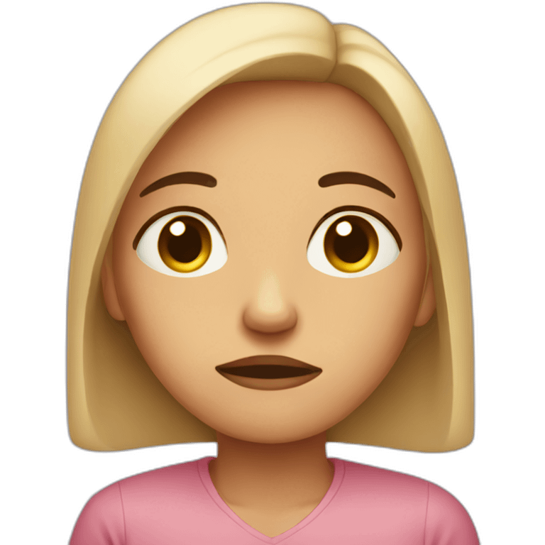 sad woman  emoji