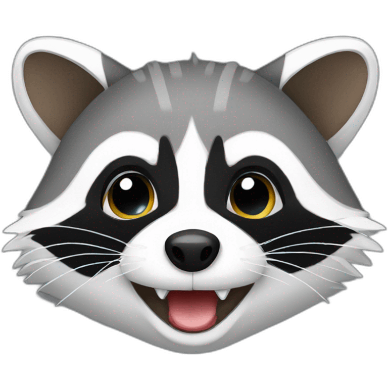 funny little raccoon emoji