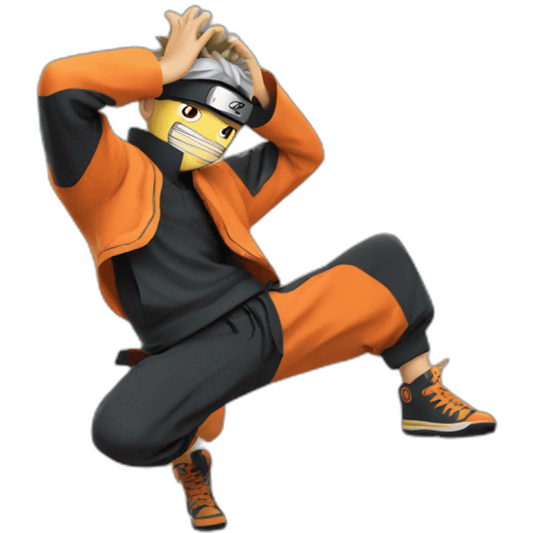 Naruto dab emoji