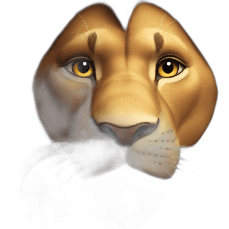 Lion King with Hero look emoji