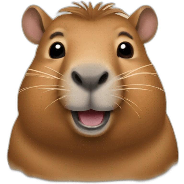 Capibara feliz emoji