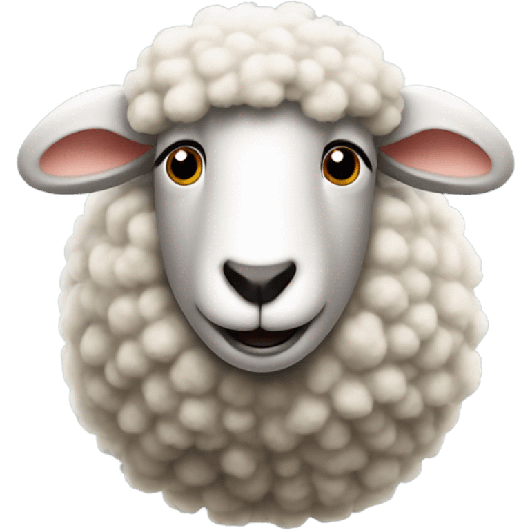 Realistic sheep emoji