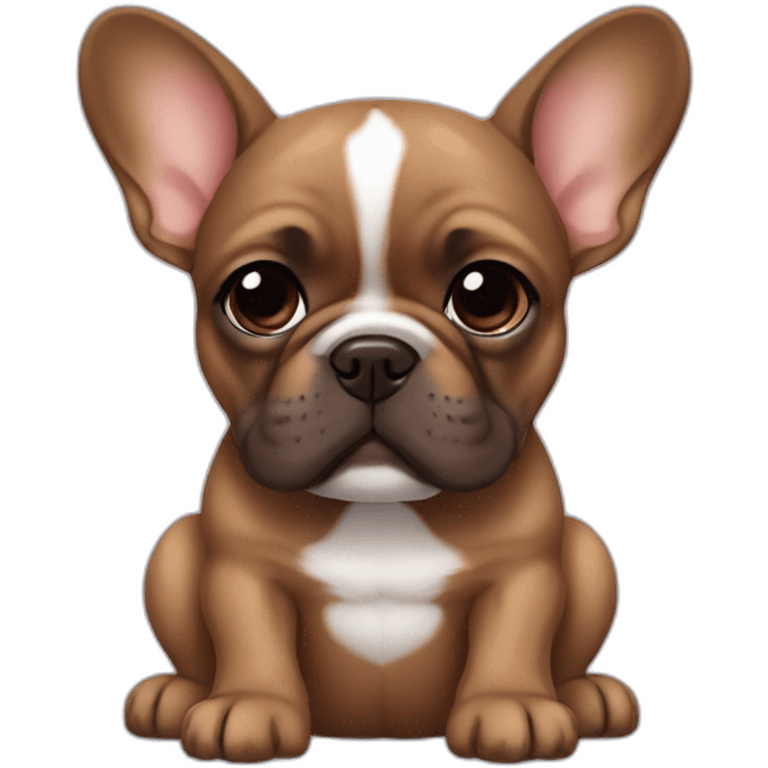 Brown French bulldog puppy emoji