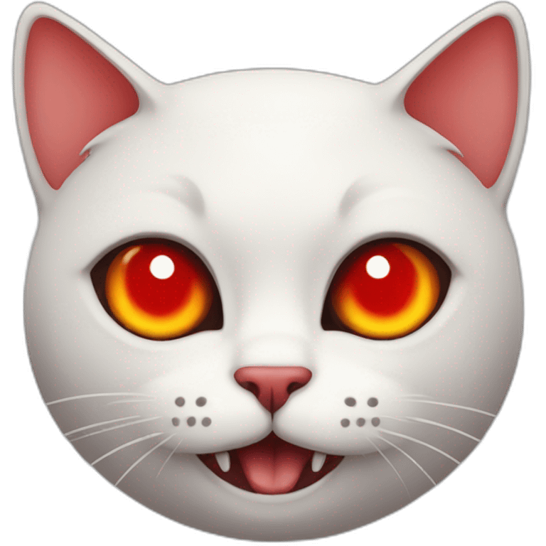 Devil red eyes cat emoji