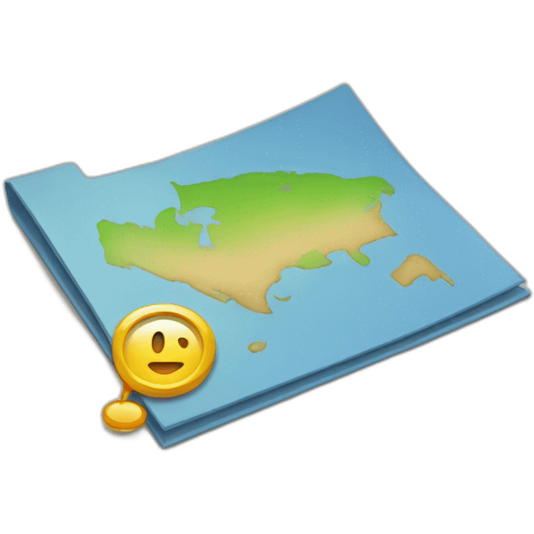 folder with map emoji