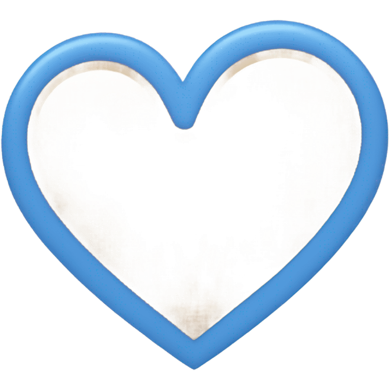 Blue light beige heart emoji