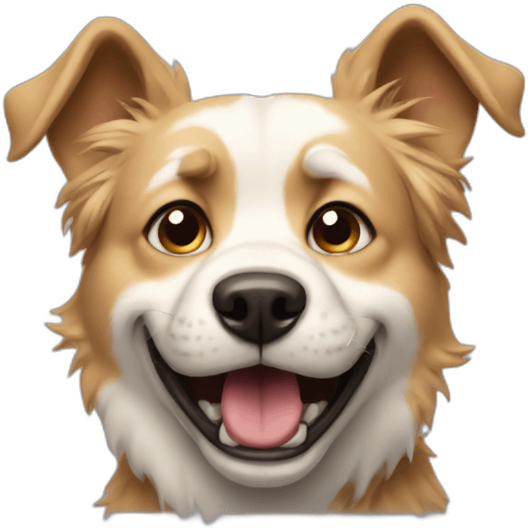 Hysterical dog emoji