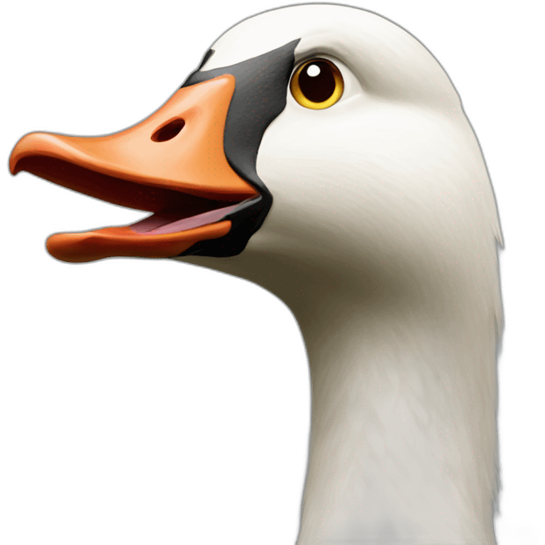 agressive goose emoji