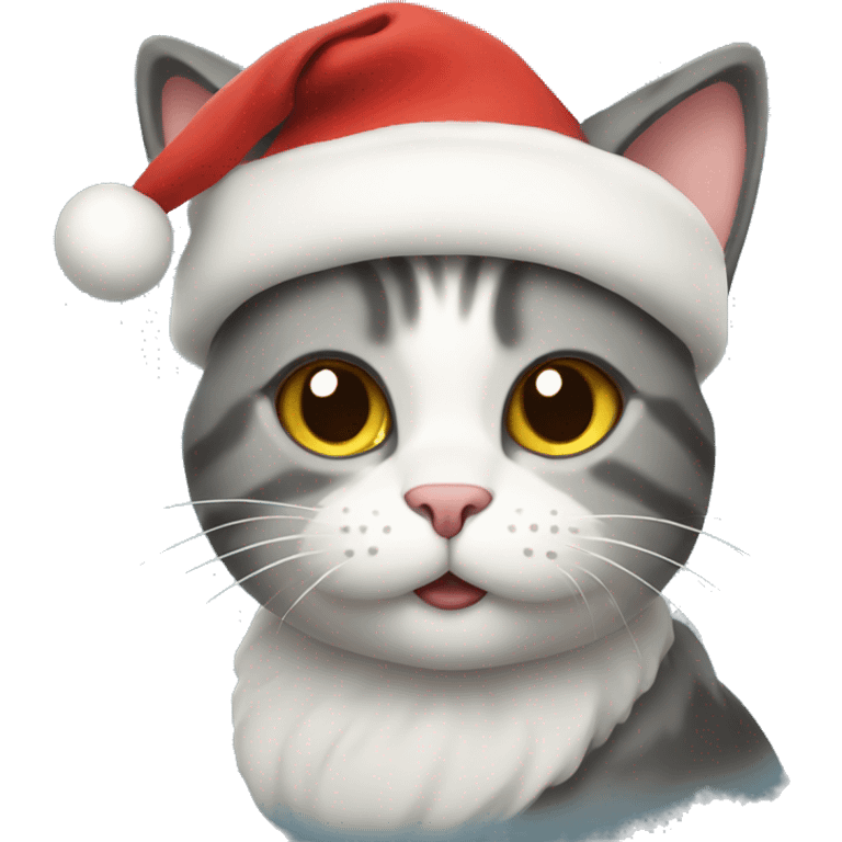 Christmas cat emoji