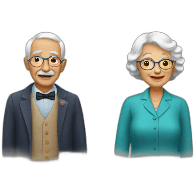 pareja de ancianos emoji