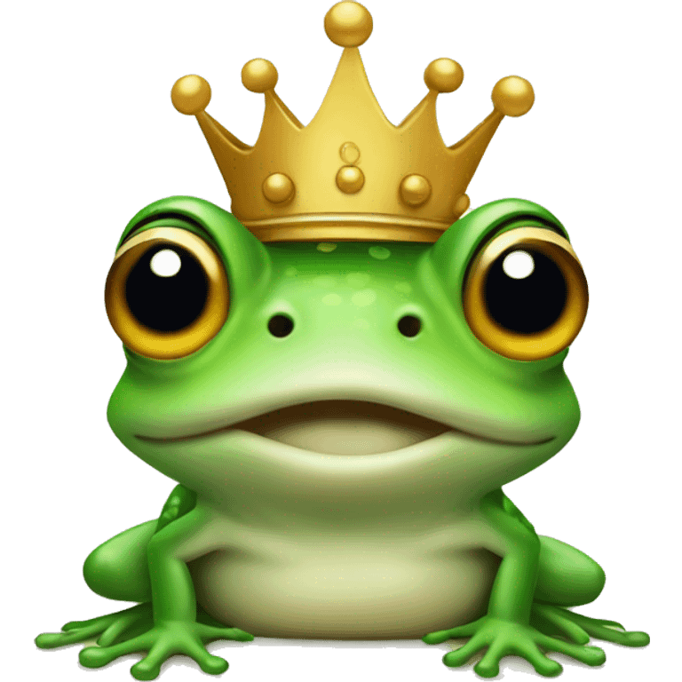 Frog with crown emoji