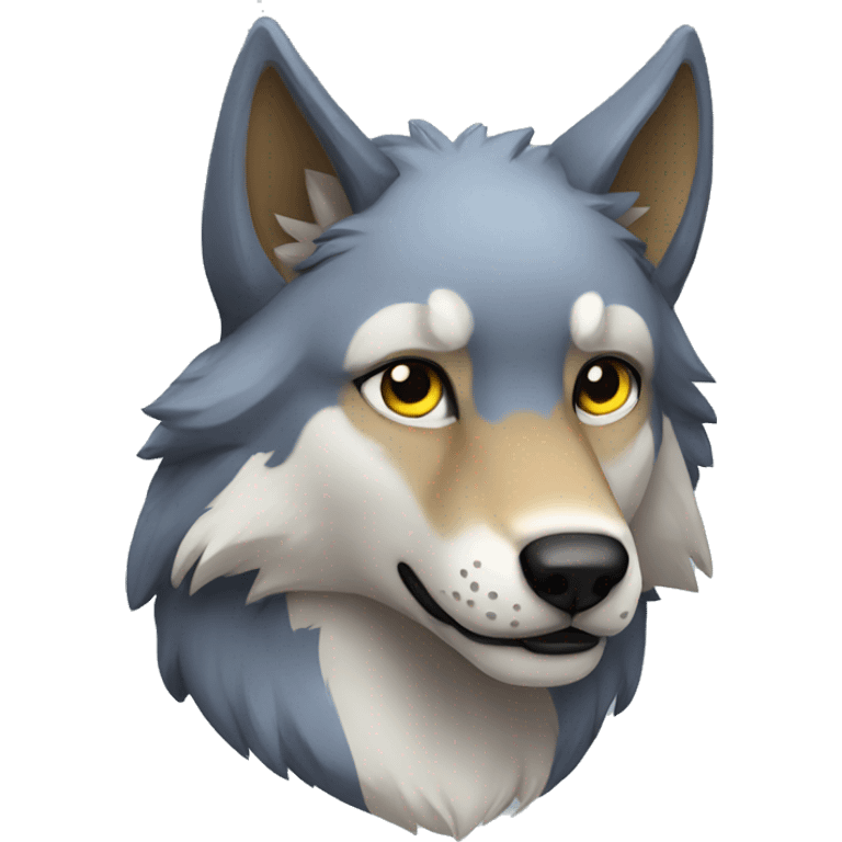 Anthro Wolf emoji