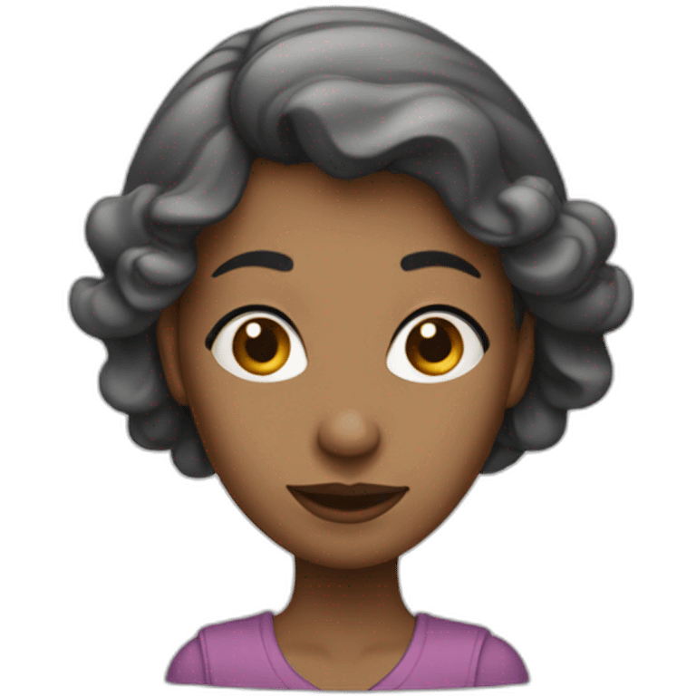 Femme voilée qui souris emoji