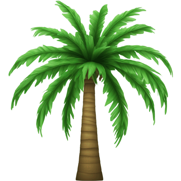 A 3d illustration of a palm tree emoji