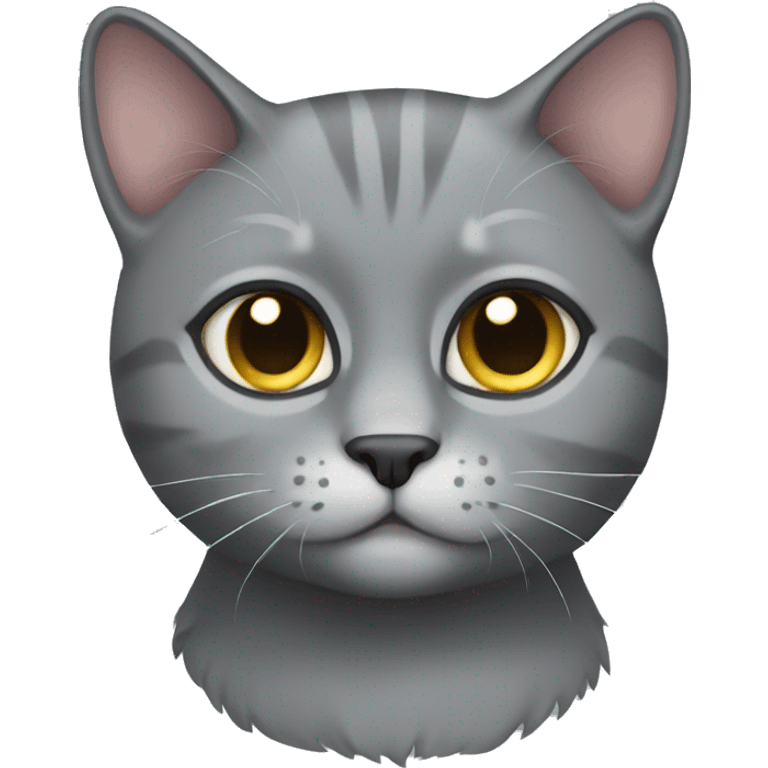 Grey cat emoji