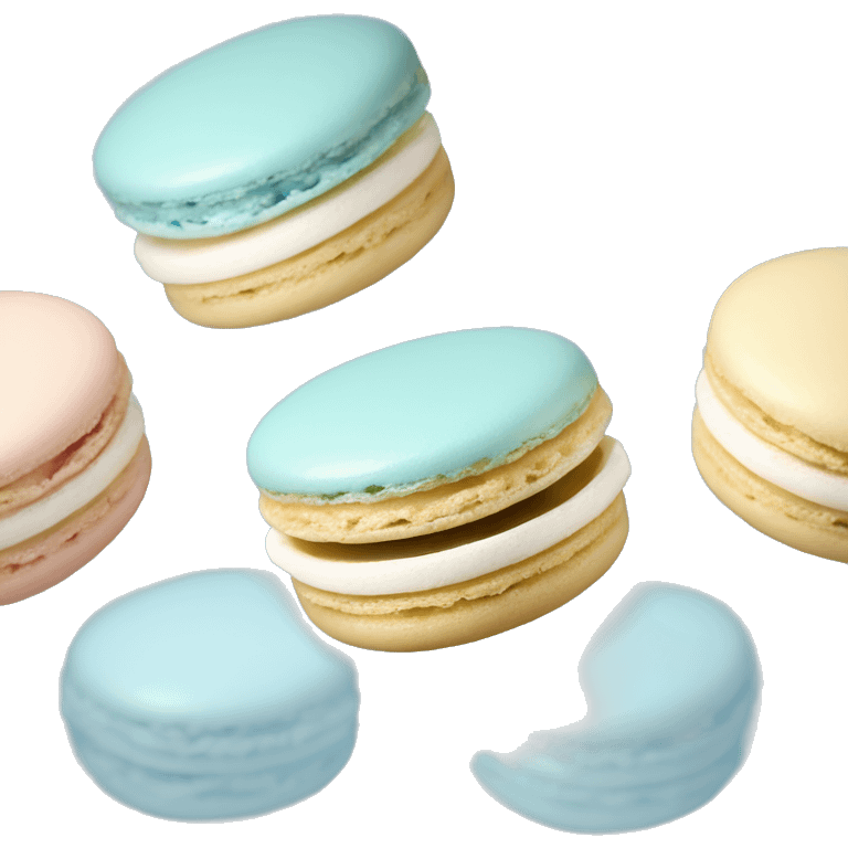 pastel blue macaron emoji