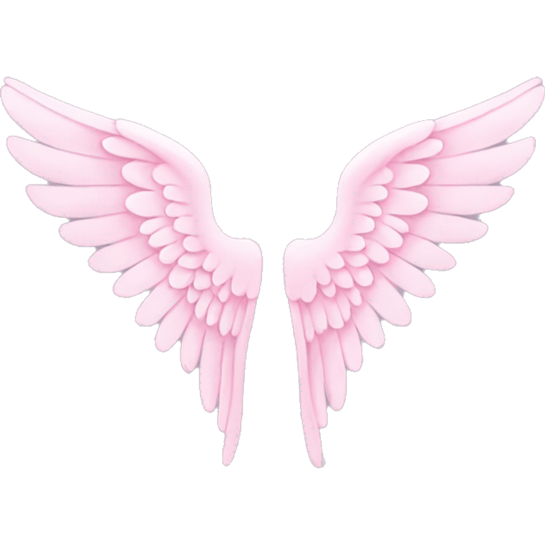 pastel pink angel wings emoji