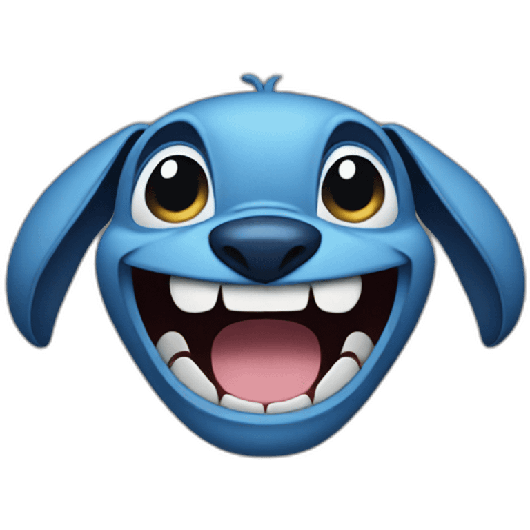 stitch laughing emoji