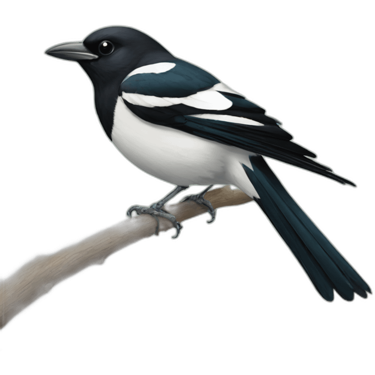 Eurasian magpie emoji