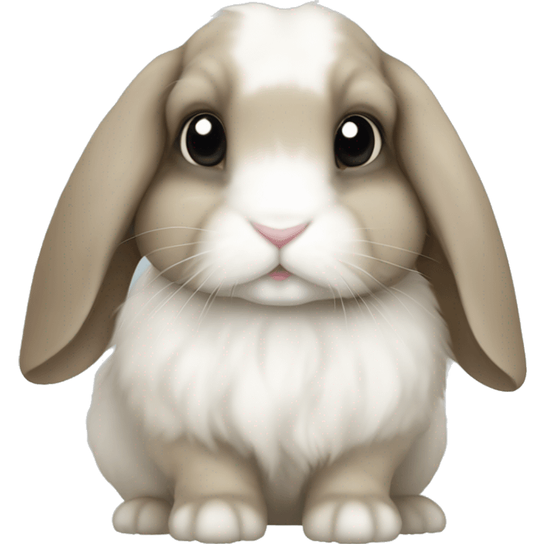 Holland lop bunny emoji