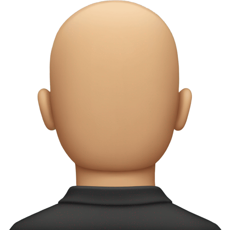 a bald man from the back emoji