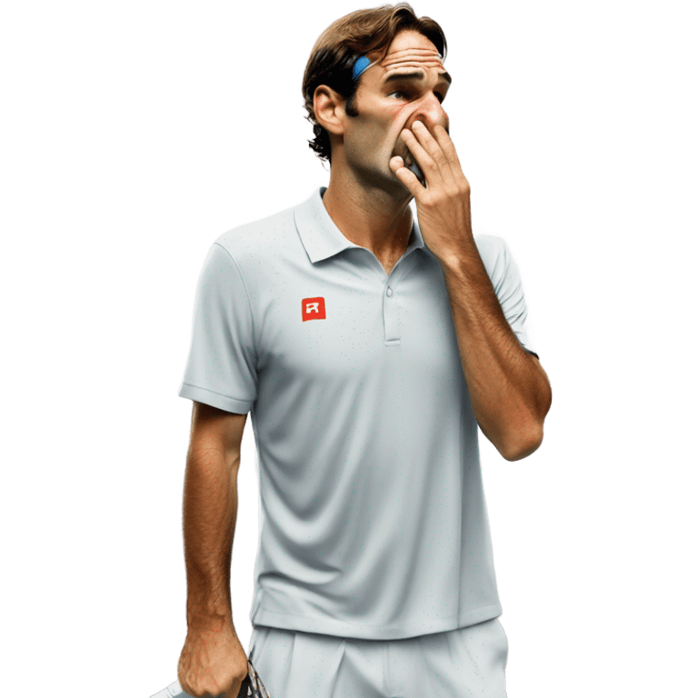 Roger Federer crying emoji