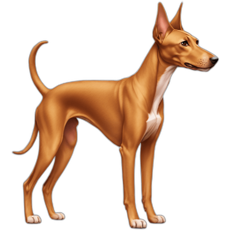 Pharaoh hound dog full body emoji