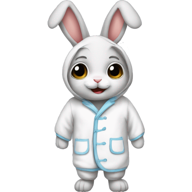 Rabbit pajama emoji