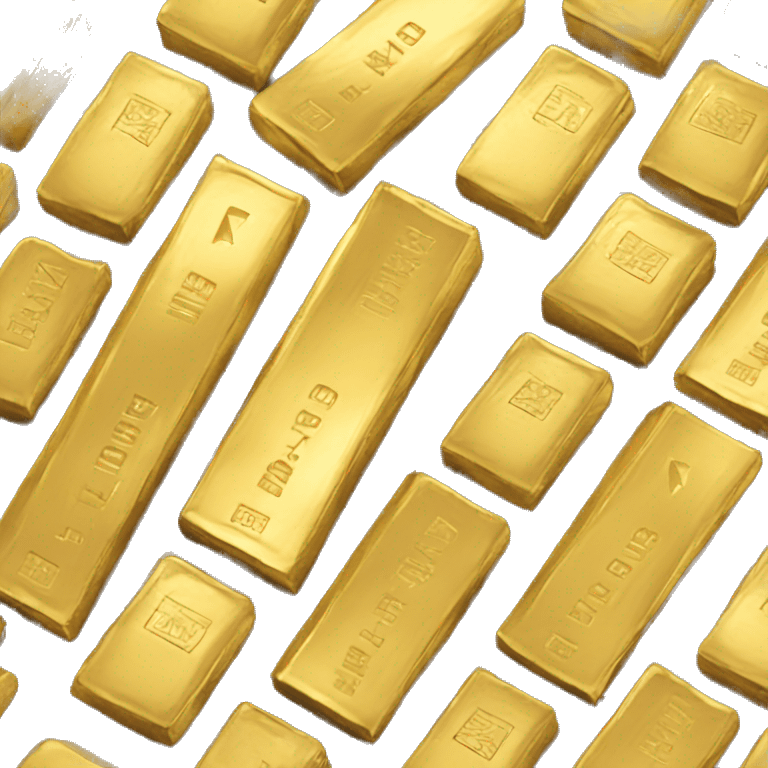 Gold bar  emoji