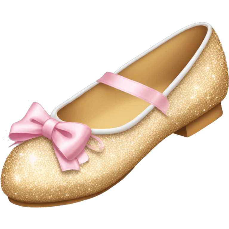 Sparkly ballerina shoes  emoji