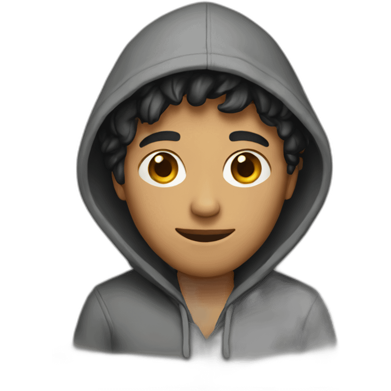 a guy with a hoodie emoji