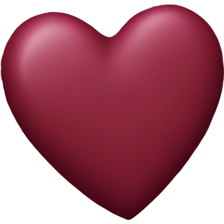 Burgundy heart emoji